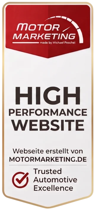 Website für Fahrzeugaufbereitung, erstellt von MotorMarketing